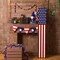 Patriotic 4th of July Porch Sign Outdoor Memorial Day Front Door Decorations Rustic Red White Blue Vertical Wooden Star Sign Independence Day USA Decor for Front Porch Wall Outside